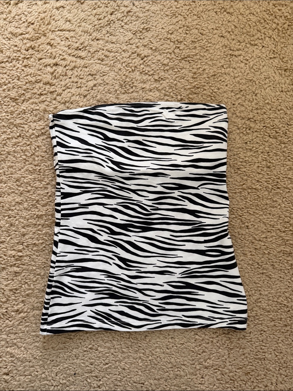 Brandy melville Amelia Zebra Print Tube Top -